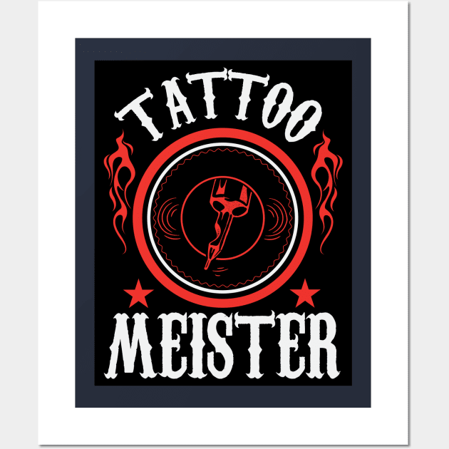 Tattoo Meister Wall Art by nektarinchen